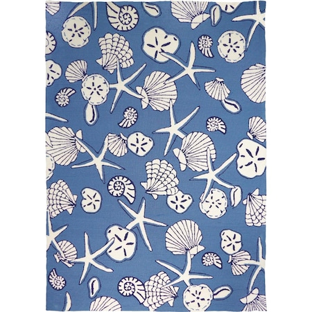 Homefires 5 X 7 Ft. Serenity At Sea Indoor Outdoor Area Rug, Blue PPS-GC001E
